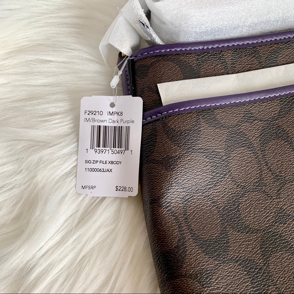 Sold🚫Coach File Crossbody In Signature Canvas - Picture 7 of 9